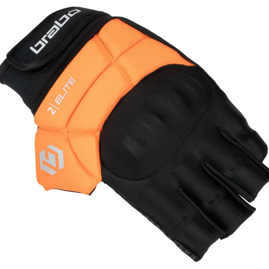 Sale Brabo Elite Pro Player hockeyhandschoen orange grey