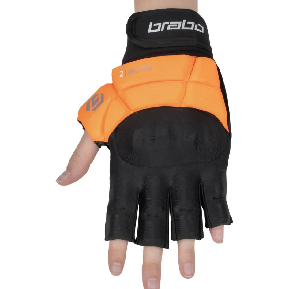 Sale Brabo Elite Pro Player hockeyhandschoen orange grey