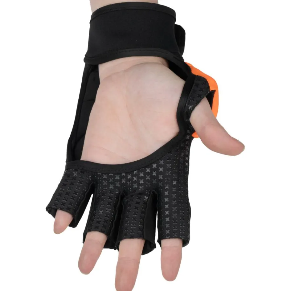 Sale Brabo Elite Pro Player hockeyhandschoen orange grey