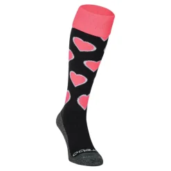 Outlet Brabo Hearts hockeysokken black pink