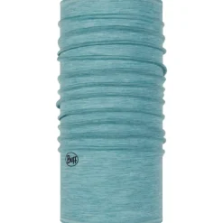 Hot Buff Lightweight Merino Wool Tubular col solid pool