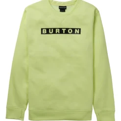 Burton Oak sweater heren glow yellow green heather