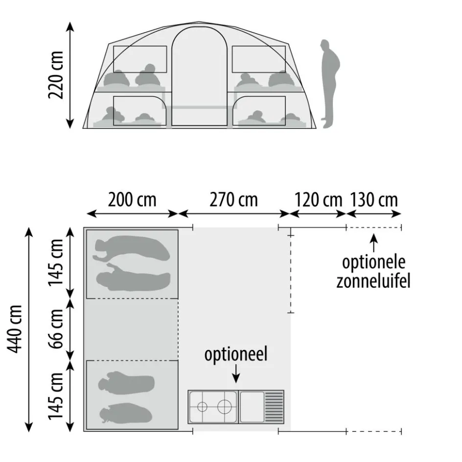 Cabanon Manga EPS Deluxe vouwwagen