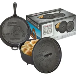 Clearance Camp Chef  Nationals Parks gietijzeren pannenset 3-delig