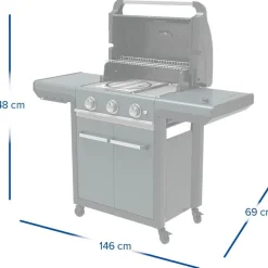 Sale Campingaz 3 Series Premium S buitenkeuken black grey