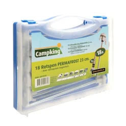 Campking Permafrost schroefharing kofferset 23 cm 18 stuks