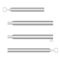 Campking Verandastang 3-delig staal 22 - 25 mm 170 - 340 cm