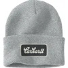 Best Carhartt Cuffed Script Patch muts heather grey
