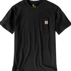 Carhartt Relaxed Fit Heavyweight K87 Pocket shirt heren black