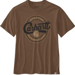 Carhartt Script Graphic shirt heren red duck heather
