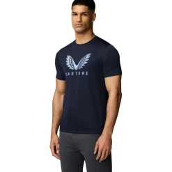 Best Castore Adapt Short Graphic shirt heren midnight navy sky blue