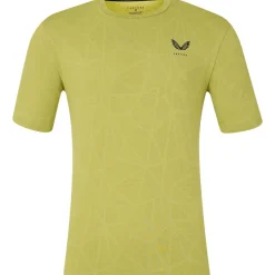 Castore Engineered Knit shirt heren mustard black