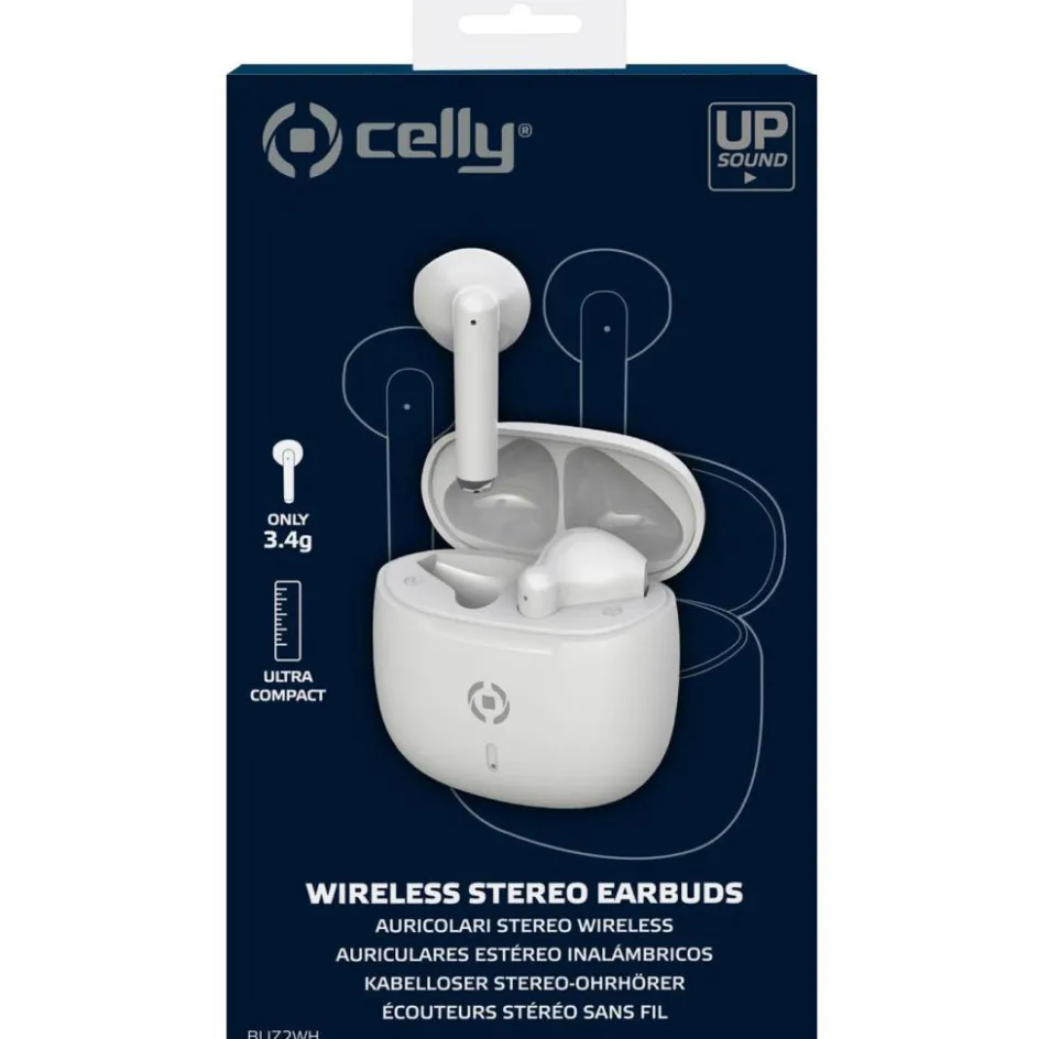 Celly Buz2 True Wireless oordoppen wit