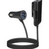 Celly USB 4.8 4 poorten universele autolader zwart