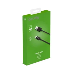 Celly USB naar USB-C kabel 1 meter black