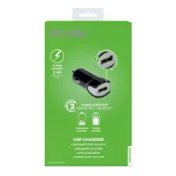 Celly USB-C Turbo autolader black