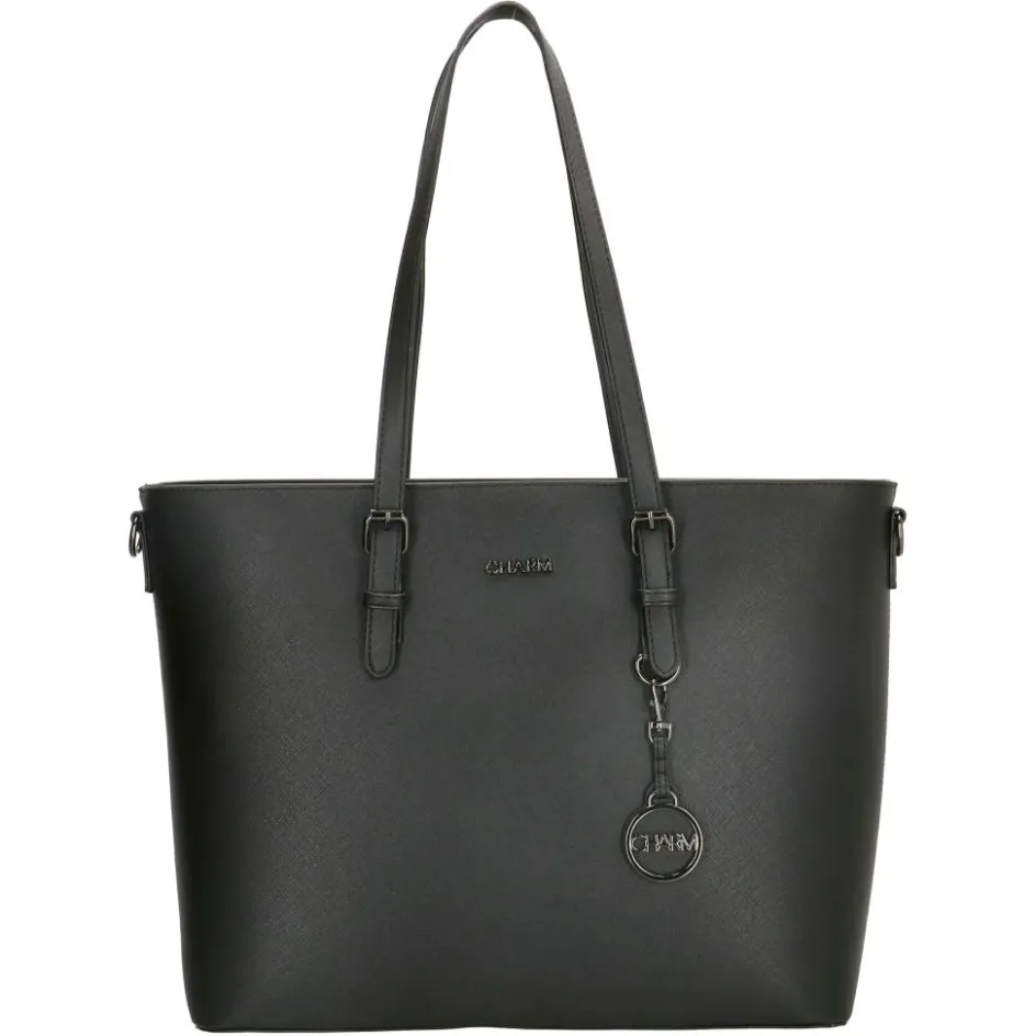Charm London Birmingham 15,6 inch laptop schoudertas black
