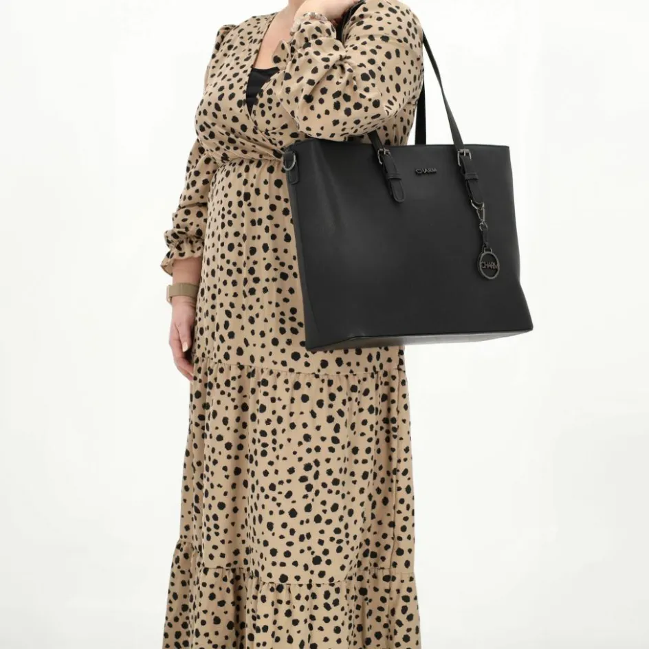 Charm London Birmingham 15,6 inch laptop schoudertas black