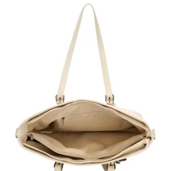 Best Charm London  Birmingham 15,6 inch laptop schoudertas crème