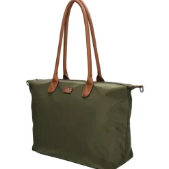 Charm London  Buckingham 15,6 inch laptop schoudertas olive green