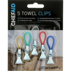 Discount Chef Aid  Handdoek klemlusjes 5 stuks