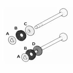 New Coleman Pump Cup en Back-up Plate set