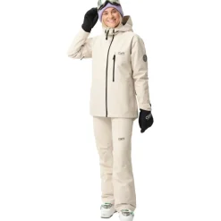 ColourWear Cookie winterjas dames off white