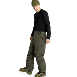 Outlet ColourWear Mountain Cargo skibroek dark olive