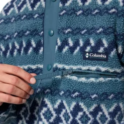 Columbia Helvetia II Printed Half Snap sweater heren everblue