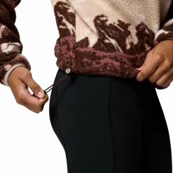 Columbia Helvetia II Printed Cropped Half Snap sweater dames tobacco sisters dark stone