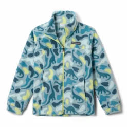 Clearance Columbia Helvetia II Sherpa Half Snap Printed sweater junior crushed blue sisters everblue