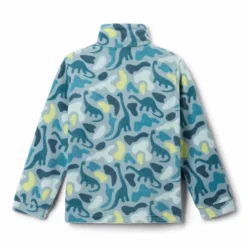 Clearance Columbia Helvetia II Sherpa Half Snap Printed sweater junior crushed blue sisters everblue