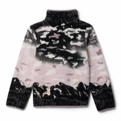 Columbia Helvetia II Sherpa Half Snap Printed sweater junior shale purple sisters lavender pearl