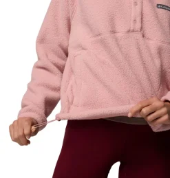 Discount Columbia Jasper Ridge Pebble Half Snap sweater dames eraser pink