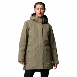 Columbia Pulaski parka outdoor jack dames stone green