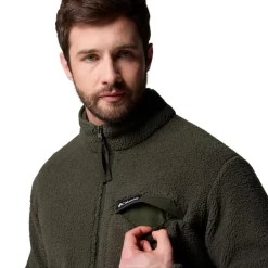 Clearance Columbia Rugged Ridge High Pile fleece vest heren greenscape