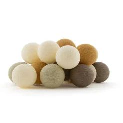 Cotton Ball Lights Outdoor lichtsnoer glamping earth