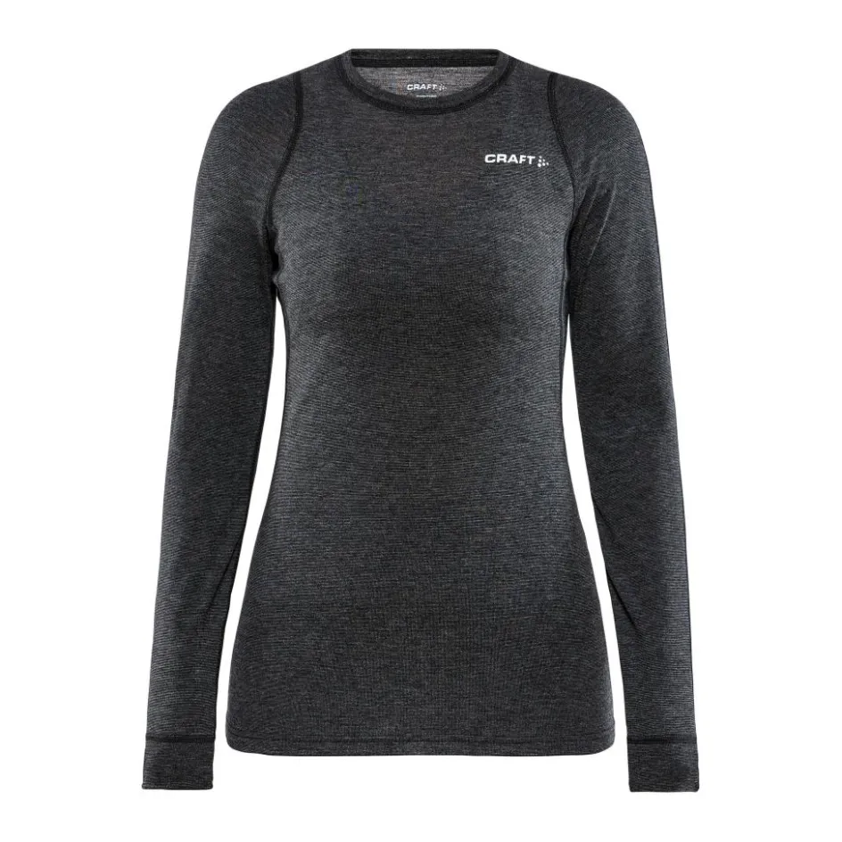 Craft Core Wool Merino LS thermoshirt dames black