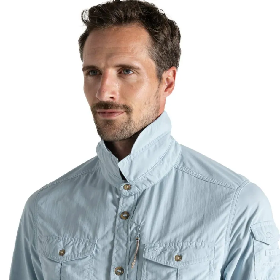 Outlet Craghoppers NosiLife Adventure III overhemd heren niagra blue