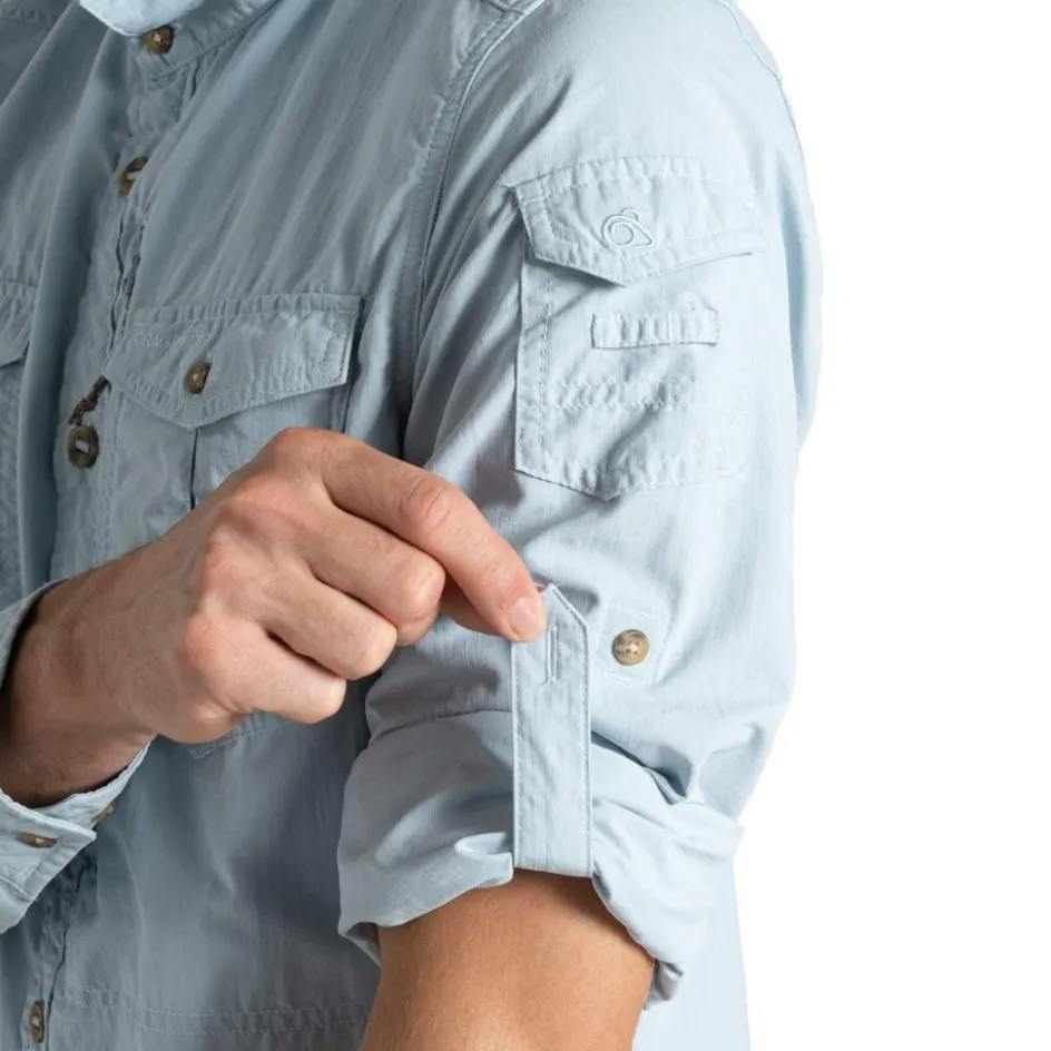 Outlet Craghoppers NosiLife Adventure III overhemd heren niagra blue