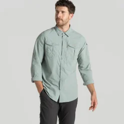 Hot Craghoppers NosiLife Adventure III overhemd heren light green