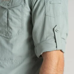 Hot Craghoppers NosiLife Adventure III overhemd heren light green