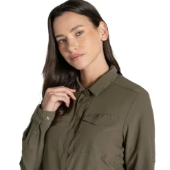 New Craghoppers NosiLife Pro V blouse dames wild olive