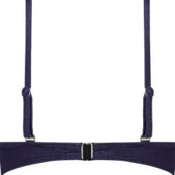 Hot Cyell Satin Navy Padded Wired bikini top dames