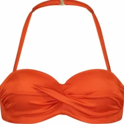 Cyell Satin Tomato Padded Wired bikini top dames