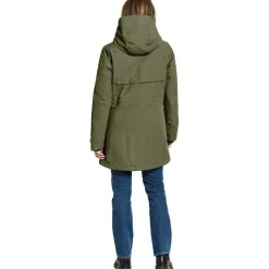Outlet Didriksons Frida winterjas dames deep green
