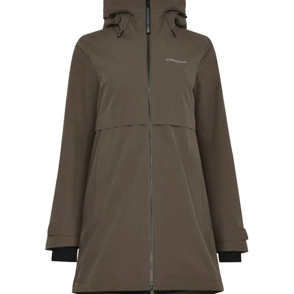 Hot Didriksons Helle parka outdoor jack dames mocha brown