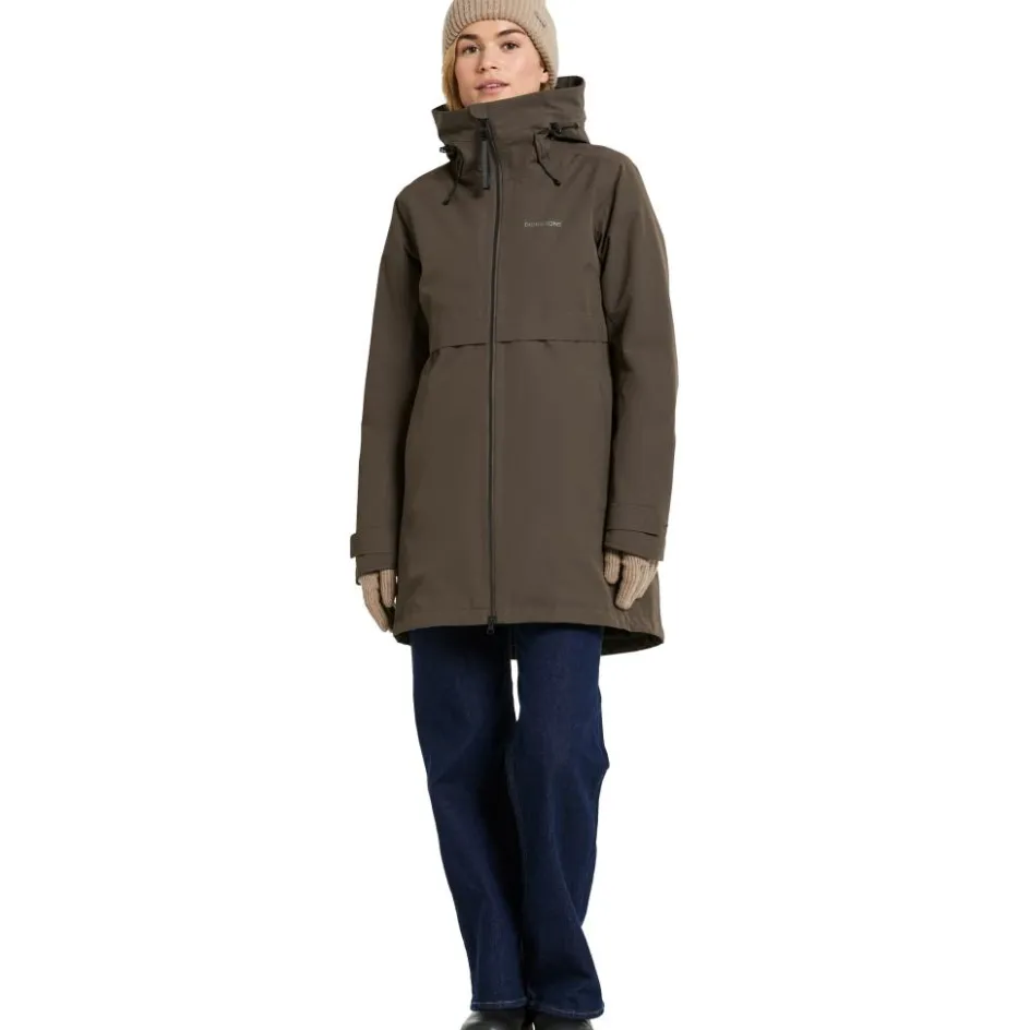 Hot Didriksons Helle parka outdoor jack dames mocha brown