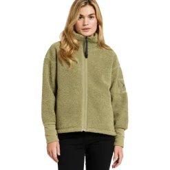 Didriksons Mella vest dames olive green