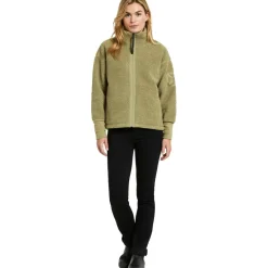 Didriksons Mella vest dames olive green